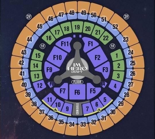 객석을 360도 감싸는 임영웅 서울 콘서트 객석 배치도. 사진ㅣ인터파크