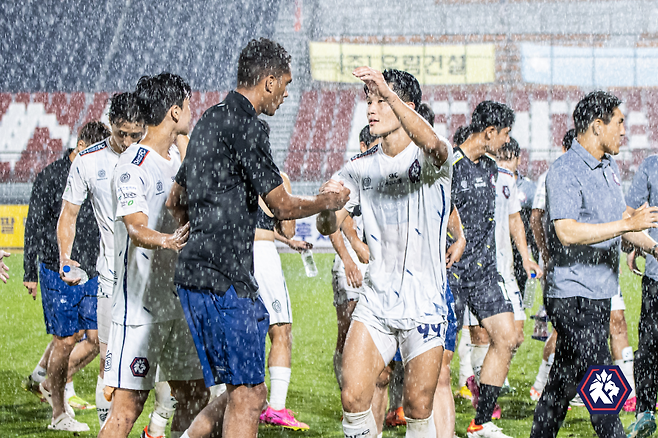 9월 2일 김천 상무와의 경기 매치 (출처 : 충북청주FC)