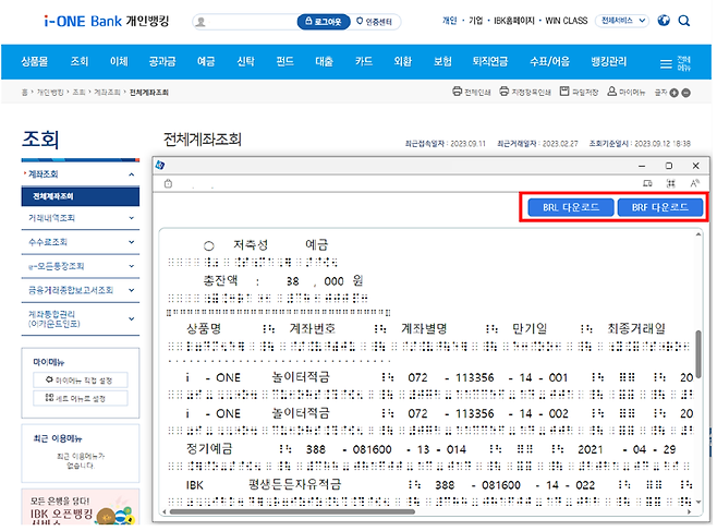 IBK기업은행이 시각장애인의 금융거래 문턱을 낮추기 위해 도입한 전자점자 서비스 화면. 기업은행 제공