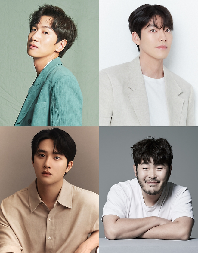 이광수-김우빈-도경수-김기방. 사진ㅣ각 소속사