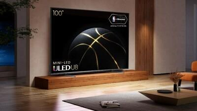 Hisense 100-inch U8K Mini-LED TV. (PRNewsfoto/Hisense)