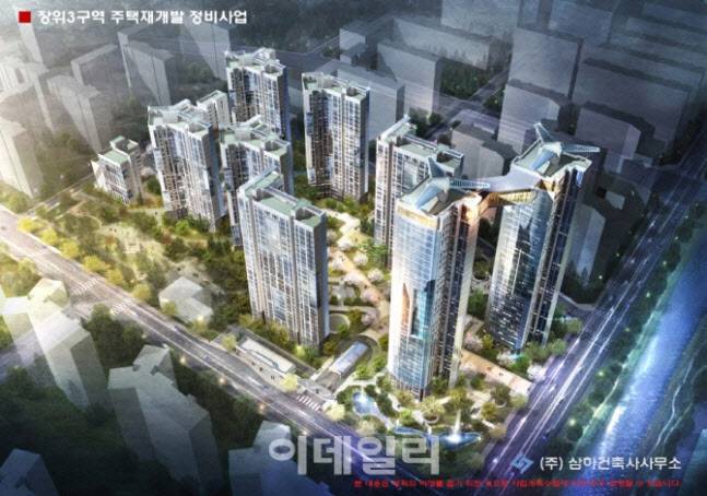 장위3구역 주택재개발 정비사업 조감도. (사진=서울시정보몽땅)