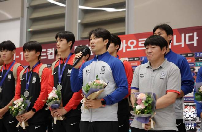 U-17 아시안컵에서 준우승을 차지하고 돌아온 변성환 감독. 사진=대한축구협회