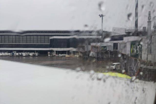 나리타 공항에 내리자 태풍을 마주했다.