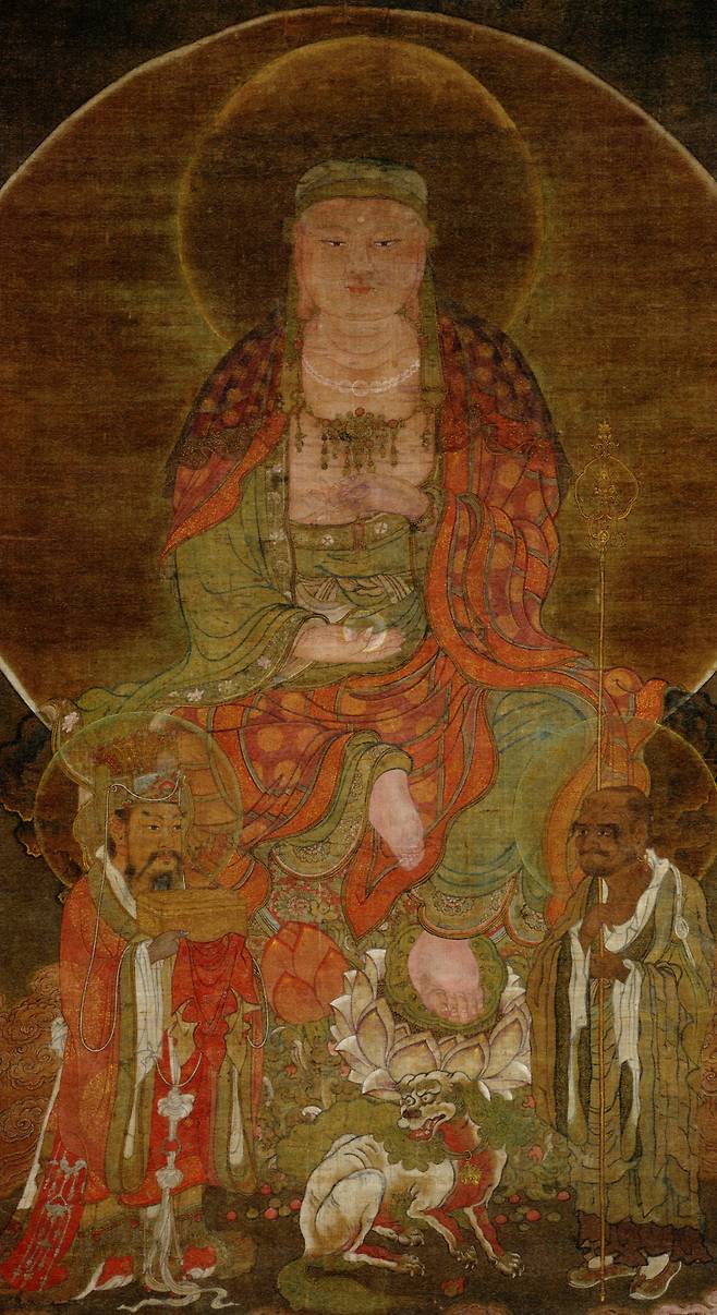 일본 가나가와현 엔가쿠지(円覚寺) 소장 ‘지장보살상’(고려 13~14세기). /규슈국립박물관