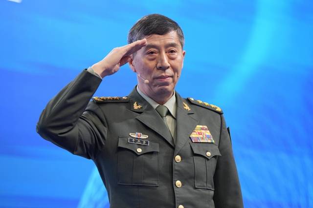 리상푸 중국 국방부장(장관). 바이두 홈페이지