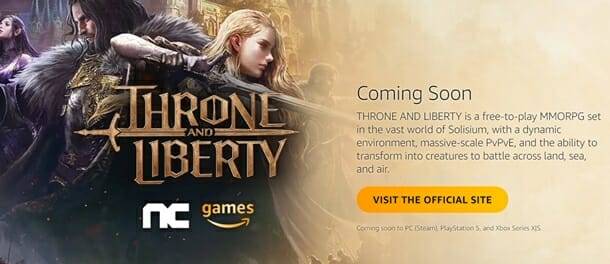 아마존게임즈가 엔씨소프트가 개발 중인 TL의 글로벌 테스트를 실시한다.