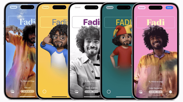 iOS17에 적용되는 연락처 포스터 이미지(제공=애플)