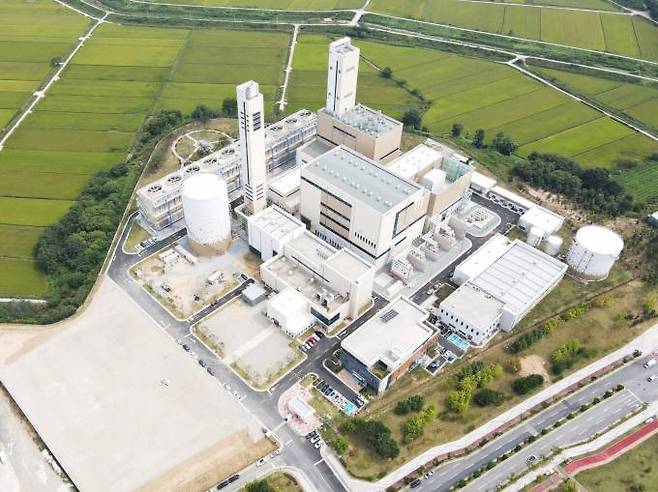 내포신도시 집단에너지시설 전경.&nbsp; 롯데건설&nbsp;