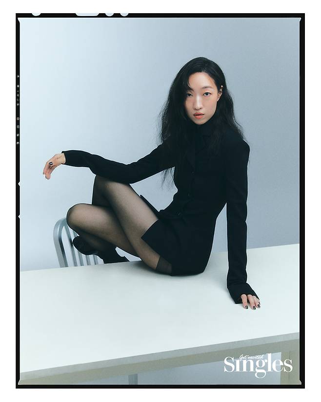 ‘마스크걸’에 출연한 배우 이한별 화보. 싱글즈 제공.