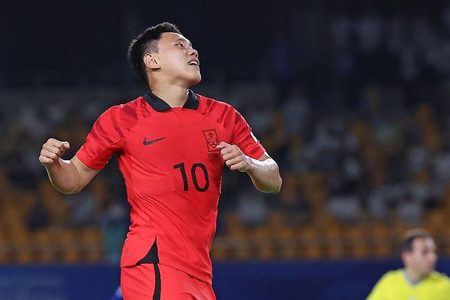 ▲ 한국에 두 번째 골을 안긴 조영욱. ⓒ연합뉴스