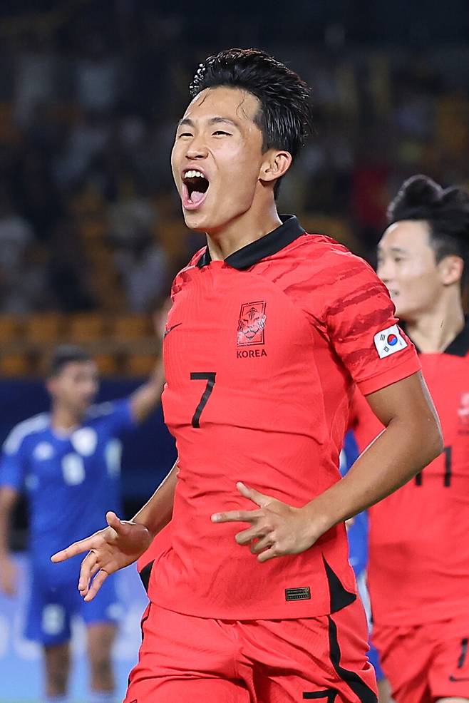 ▲ 정우영은 첫 경기에서 해트트릭을 기록했다. ⓒ연합뉴스