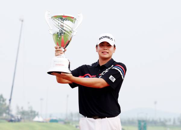 8월 군산CC 오픈에서 우승한 장유빈. KPGA 제공
