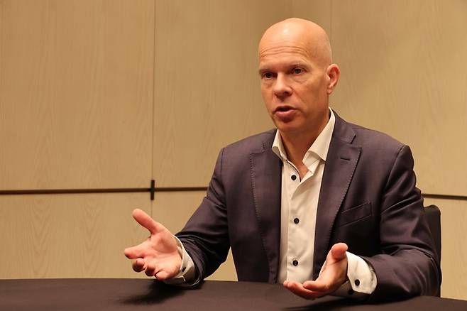 마이클 그로내거 체이널리시스 대표. 2023.9.19 [한주형 기자]