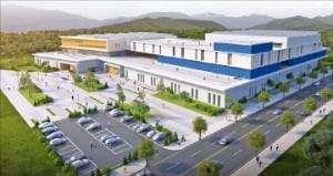 경남항공국가산단에 들어설 우주환경시험시설 조감도.  경상남도 제공