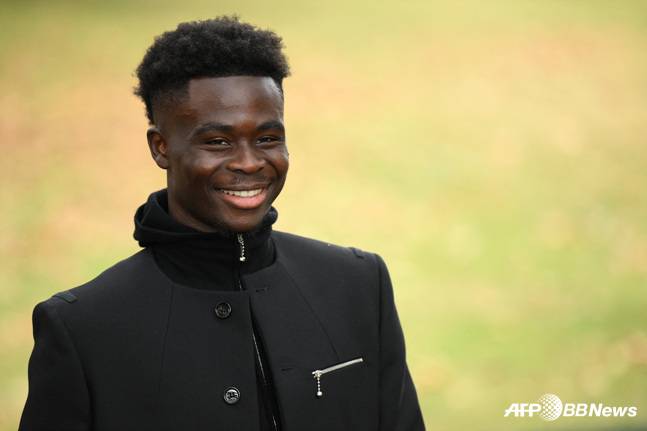 아스널 공격수 부카요 사카의 패션. /AFPBBNews=뉴스1