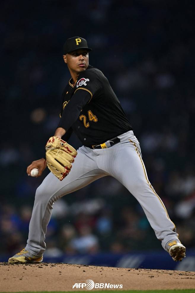 요한 오비에도가 22일(한국시간) 시카고 컵스전에서 역투하고 있다. /AFPBBNews=뉴스1