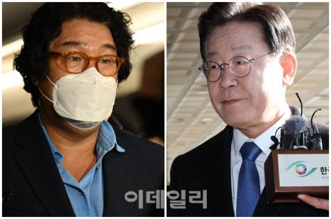 김성태 전 쌍방울그룹회장과 이재명 더불어민주당 대표 (사진=이데일리)