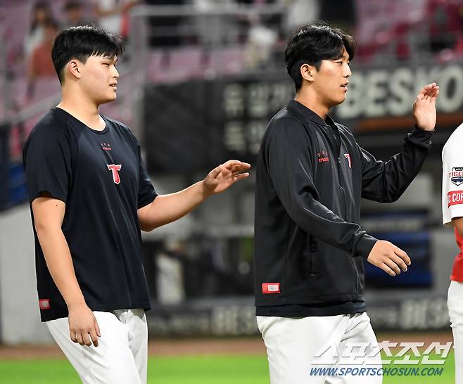 2023 KBO리그 KIA 타이거즈와 KT 위즈의 경기가 22일 광주기아챔피언스필드에서 열렸다. 경기에서 승리하며 7연패를 끊은 KIA 선수들이 기뻐하고 있다. 광주=박재만 기자pjm@sportschosun.com/2023.09.22/