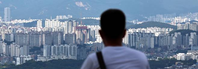 서울 남산에서 내려다 본 시내 아파트의 모습. /뉴스1