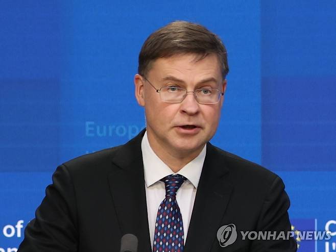 발디스 돔브로우스키스 EU 집행위원회 수석 부집행위원장 [EU 제공. 재판매 및 DB 금지]
