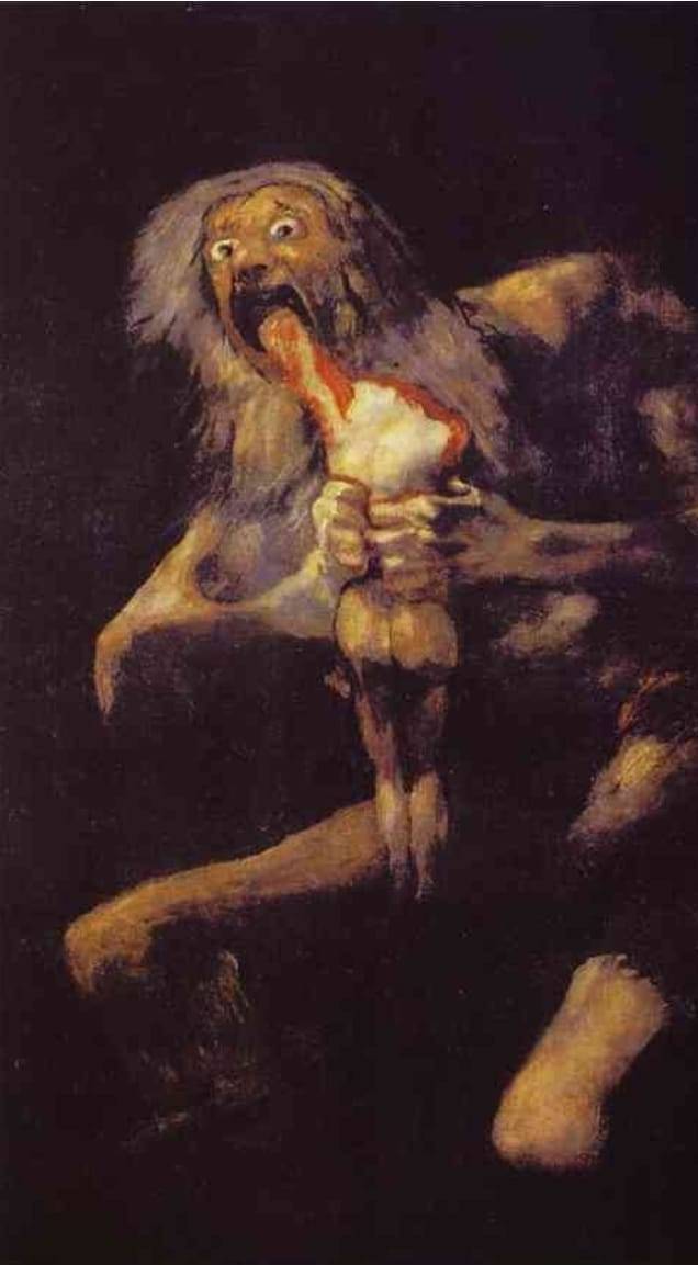 '아들을 삼키는 사투르누스' 프라도 미술관 소장