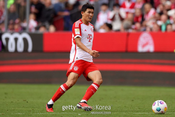 23일 VfL보훔과의 독일 분데스리가 5라운드에 선발 풀타임 출전한 바이에른 뮌헨 김민재. 사진=게티이미지