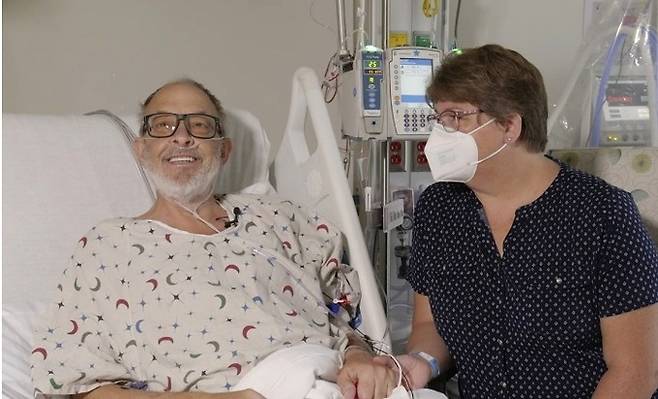 돼지심장을 이식받은 로런스 포시트