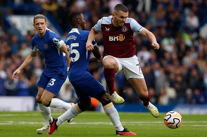 ▲ 첼시는 애스턴 빌라에 0-1로 패했다. 올리 왓킨스에게 실점했다. ⓒ연합뉴스/AP/REUTERS