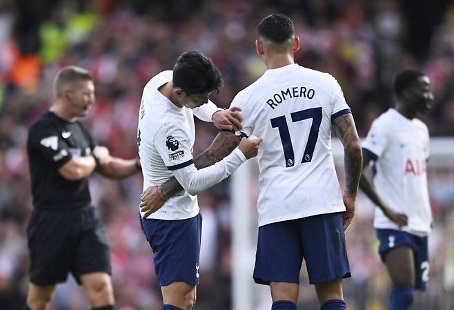 ▲ 마우리시오 포체티노 감도의 토트넘 홋스퍼 시절 애제자인 손흥민, 북런던 더비에서 두 골을 터뜨렸다. ⓒ연합뉴스/REUTERS/EPA/AP