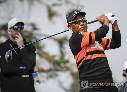 짜이디의 티샷. [AP=연합뉴스]