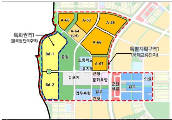 평택고덕 국제교류단지 토지이용계획도 [LH 제공]