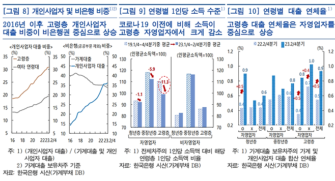 고령층 '부채의 짐' 제일 크다, 2금융권서 돈 빌린