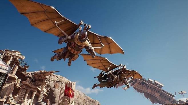 활공으로 이동하는 화라맵