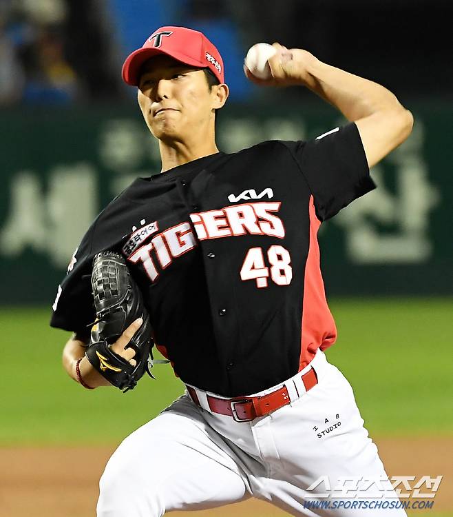 2023 KBO리그 한화 이글스와 KIA 타이거즈의 경기가 21일 대전 한화생명이글스파크에서 열렸다. KIA 이의리가 역투하고 있다. 대전=박재만 기자pjm@sportschosun.com/2023.09.21/