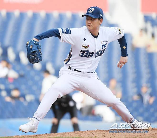 24일 창원 NC파크에서 열린 두산-NC전. 임정호가 투구하고 있다. 창원=정재근 기자 cjg@sportschosun.com/2023.9.24