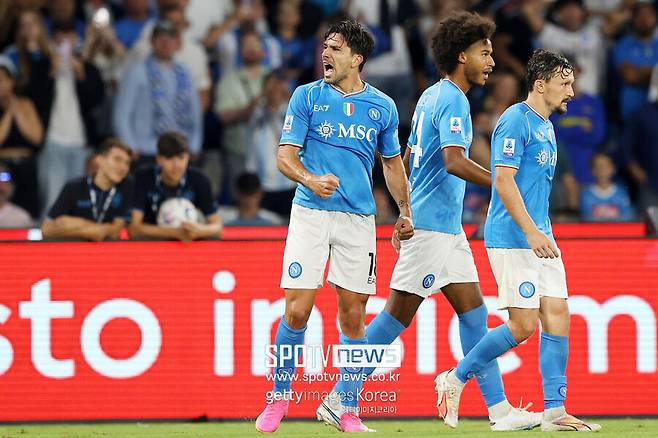 ▲ 우디네세전을 승리한 나폴리