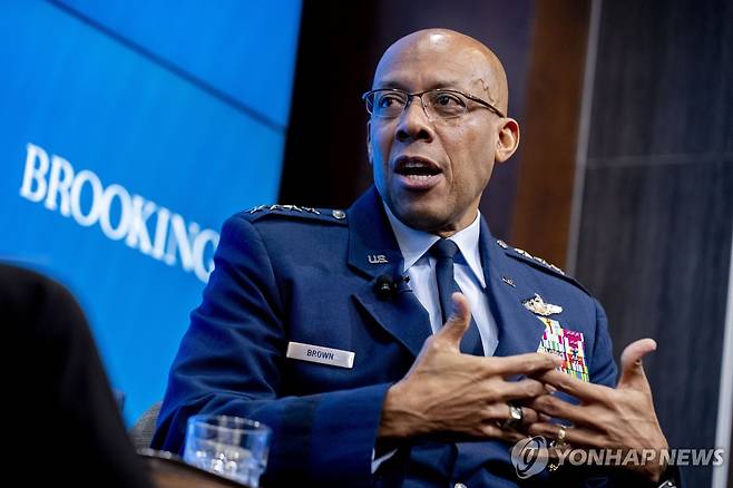 C.Q 브라운 신임 미국 합참의장 [AP 연합뉴스 자료사진. 재판매 및 DB 금지]