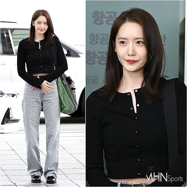 윤아 '보름달보다 빛나는 융프로디테' / 윤아가 27일 오후 해외 일정을 위해 인천국제공항 제1여객터미널을 통해 싱가포르로 출국하고 있다.