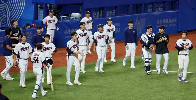 한국 야구대표팀이 홍콩을 상대로 2022 항저우아시안게임 야구 조별리그 1차전에서 10-0으로 승리했다. /사진=뉴시스