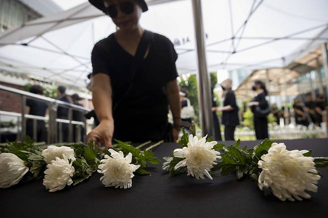9월4일 서울 서초구 서이초등학교에서 사망 교사를 위한 추모행사가 열렸다. ⓒ시사IN 신선영