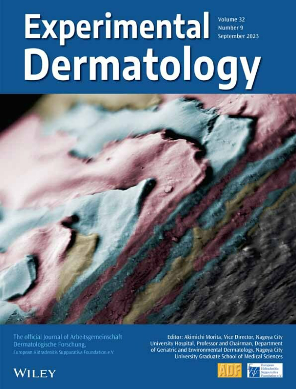 Experimental Dermatology 9월호 표지 [(사진 = 서강대]