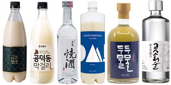 전통주는 일괄적인 모습에서 벗어나 다양한 소재와 디자인을 활용해 병을 제작한다. (각 사 제공)