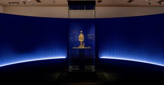 금동대향로가 놓인 전시실 모습. 국립부여박물관 제공