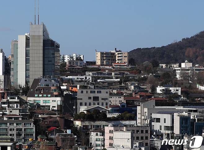 서울 용산구 한남동에서 바라본 주택단지의 모습. 2022.12.14/뉴스1 ⓒ News1 김진환 기자