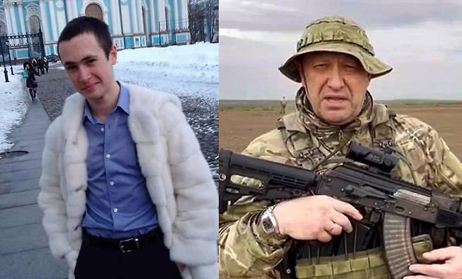 지난 8월 사망한 예프게니 프리고진(오른쪽)과 아들 파벨의 모습