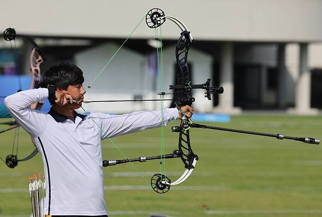 ▲ 한국 양궁 컴파운드 대표팀의 주재훈 ⓒ연합뉴스