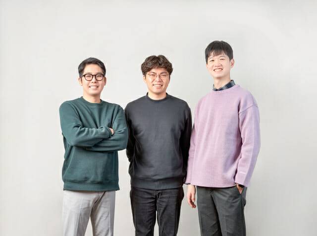 데이블 창업자. 왼쪽부터 백승국 공동대표, 이채현 공동대표, 김군우 CPO.