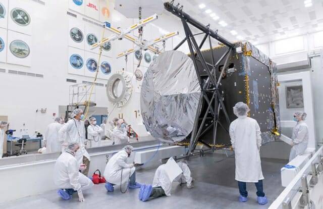 2021년 NASA 프시케 우주선의 주요 구품이 제트추진연구소에 전달됐다. (사진=NASA/JPL-칼텍)