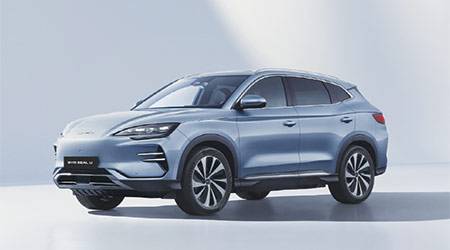중국 전기차 업체 BYD가 최근 독일 ‘IAA 모빌리티 2023’에서 공개한 ‘씰U’. 대형 전기 세단 ‘씰’의 SUV 모델이다. (BYD 제공)